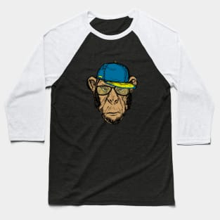 Hipster monkey Baseball T-Shirt